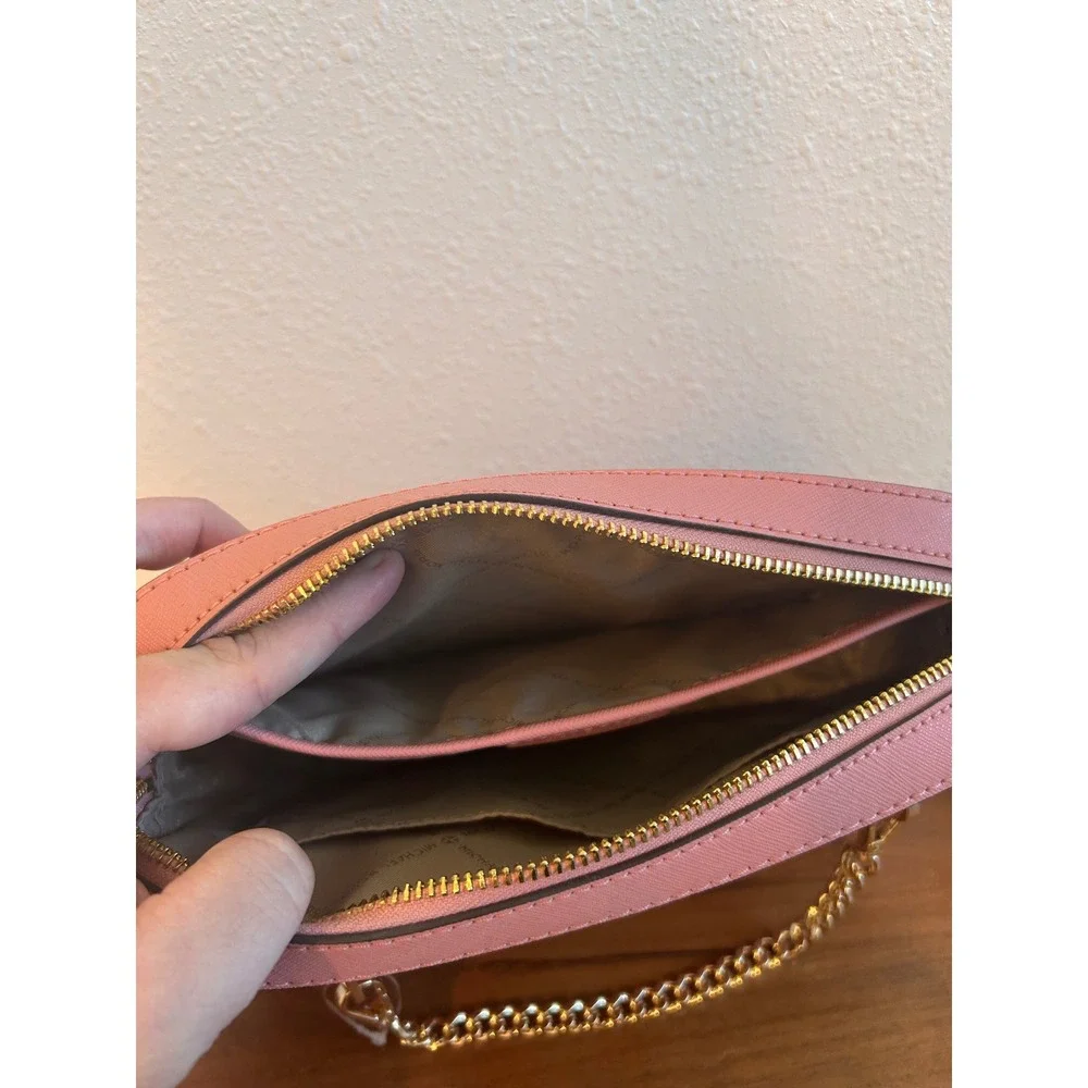Michael Kors Jet Set Large EW Chain Crossbody Bag Primrose Pink